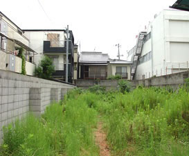 草刈作業前
