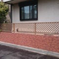 ツタが取れたウッドフェンス