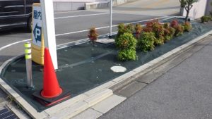 防草シート工事後２