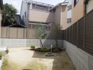 大阪植木植栽後