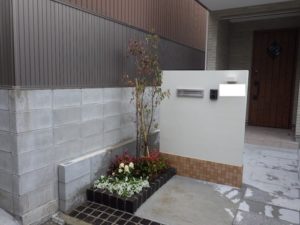 植栽後