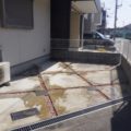 自宅駐車場に防草シート・砂利敷きをした事例　作業後写真