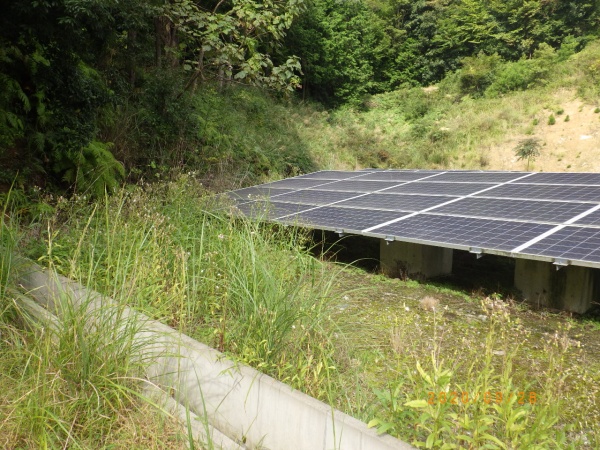ソーラーシステム一帯の土地12000㎡に除草剤散布　京都府亀岡市散布前